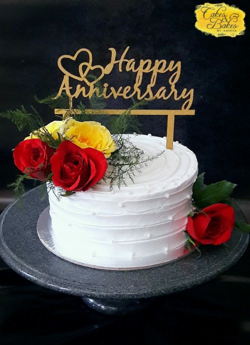 Happy Anniversary Di And Jiju Cake 833378 Hd Wallpaper