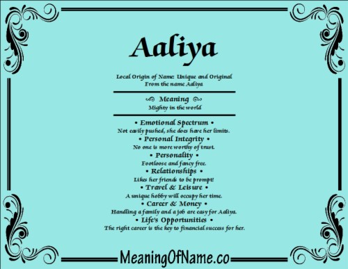 Meaning Of Name Aaliya Png Name Aaliya - Meaning Of Jayden (#647130 ...