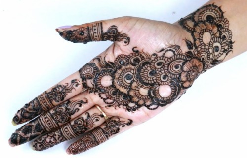 Simple Arabic Henna Mehndi Designs For Hands Front Mehndi Design