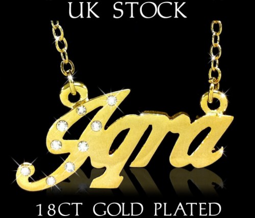 Arabic Name Necklace Iqra 18ct Gold Plated Custom Fashion - Iqra Name ...