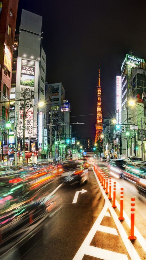 Busy Tokyo Street Night Hd Mobile Wallpaper Tokyo Wallpaper 4k Phone Hd Wallpaper Backgrounds Download