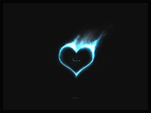 Emo - Love Heart With Black Background (#70099) - HD Wallpaper ...