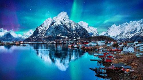 Download Landscape Portrait - Northern Lights Wallpaper Norway On Itl.cat