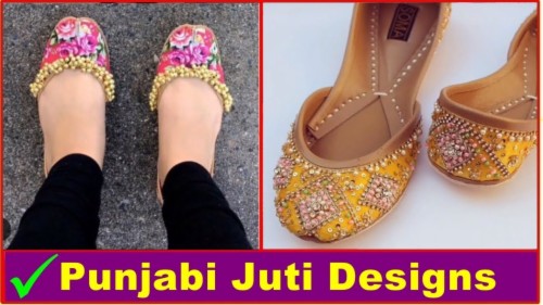 punjabi ladies juti design