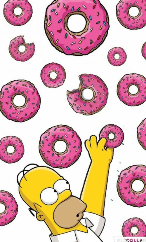 Homer Simpson Donuts (#2977186) - HD Wallpaper & Backgrounds Download