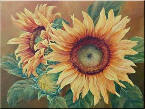 Com Contoh Lukisan Bunga Matahari Di Taman Cantikl Modern
