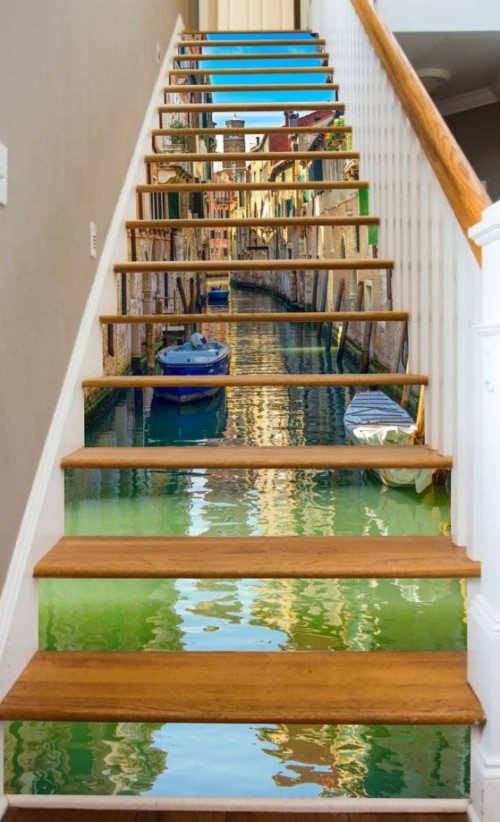 Wallpaper 3d Tangga Wing0012 - 3d Stair Design (#739535) - HD Wallpaper