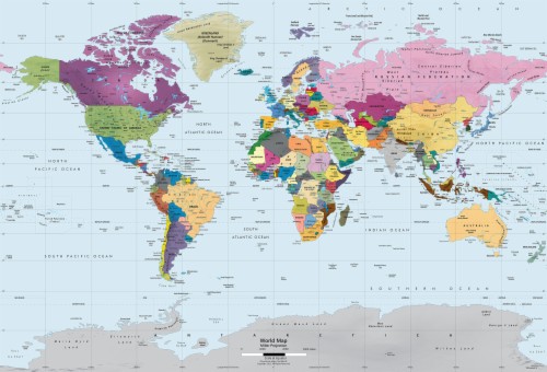 world map political country and capitals free download