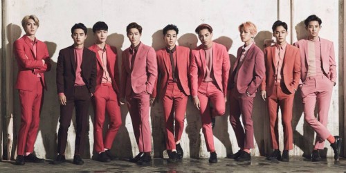 Exo Love Me Right Pink Suits Hd Wallpaper Backgrounds Download