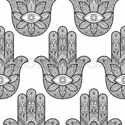 Hamsa Pattern (#903096) - HD Wallpaper & Backgrounds Download
