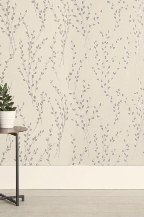 Buy Paste The Wall Glitter Willow Wallpaper From The - Next Glitter