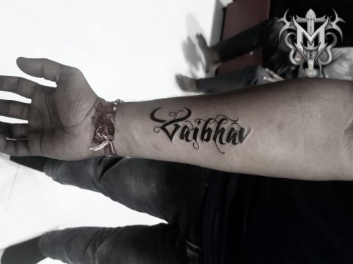 Name Of Vijay Tattoo By Rohit Panchal At Crazy Addiction Vijay Name Tattoo Hd Wallpaper Backgrounds Download