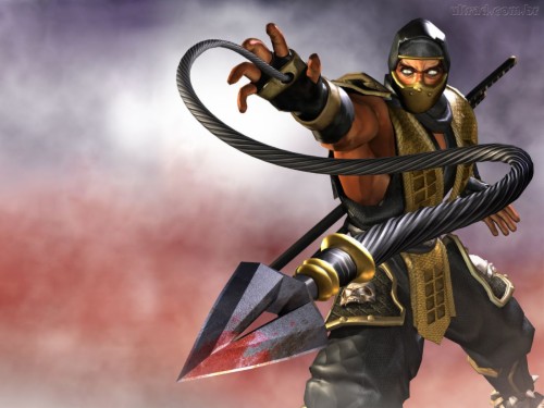 mortal kombat 9 scorpion combo 100