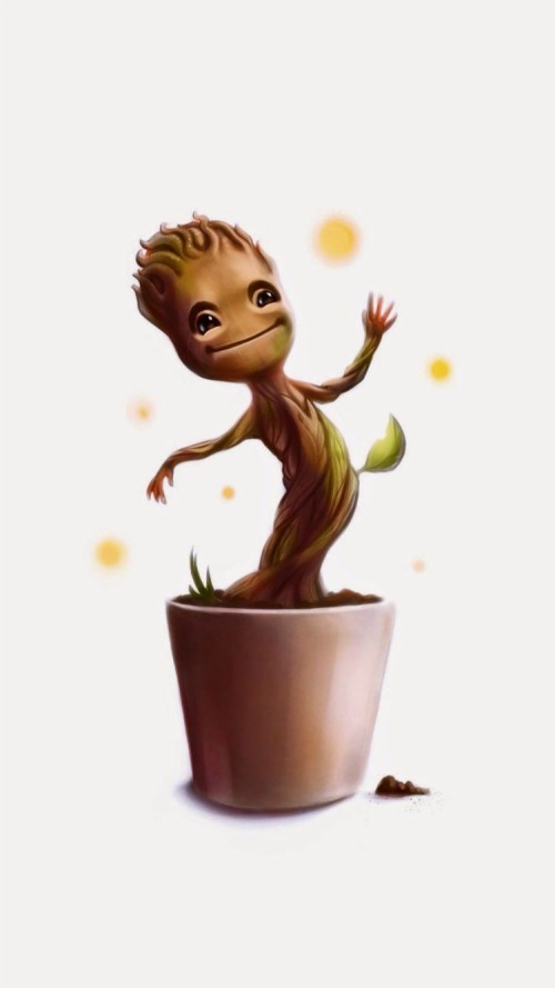 Guardians Of The Galaxy Groot Butterfly Artwork Baby Groot