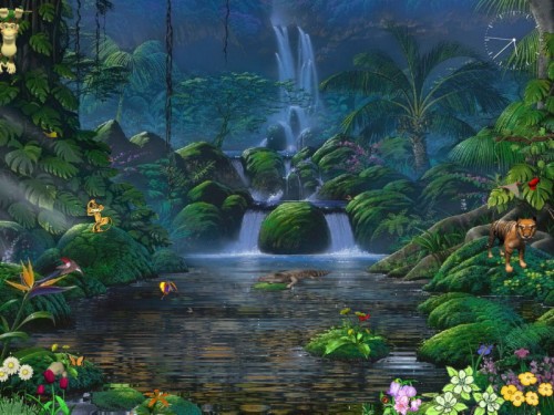 Living Waterfalls 3, Free 3d Screensaver, Animated - Waterfalls Photos ...